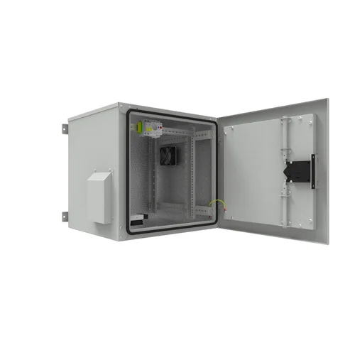 Шкаф уличный всепогодный 12U глубина 600мм (нагрев, охлаждение, контроль климата) (уценка)